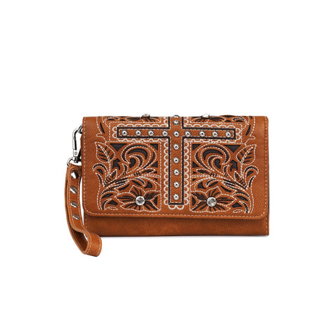 Montana West Cut-out Collection Wallet/Crossbody - Cowgirl Wear