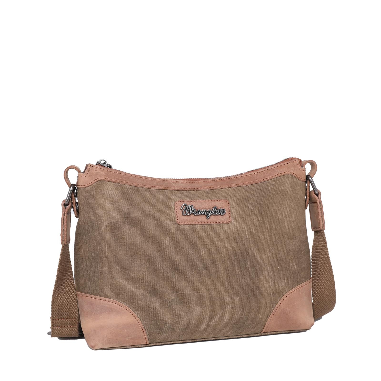 Wrangler Full Distressed Leather Concealed Carry Tote with detachable crossbody bag - Cowgirl Wear
