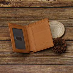 Genuine Leather Men's Bi-Fold Wallet - Cowgirl Wear