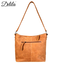 LEA-6038 Delila 100% Genuine Leather Hair-On Hide Collection Hobo - Cowgirl Wear