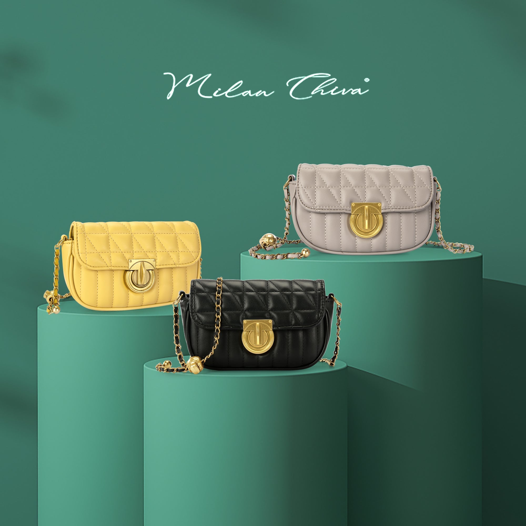 MC-1001 Milan Chiva Fashion Quilted Crossbody Bag - Cowgirl Wear