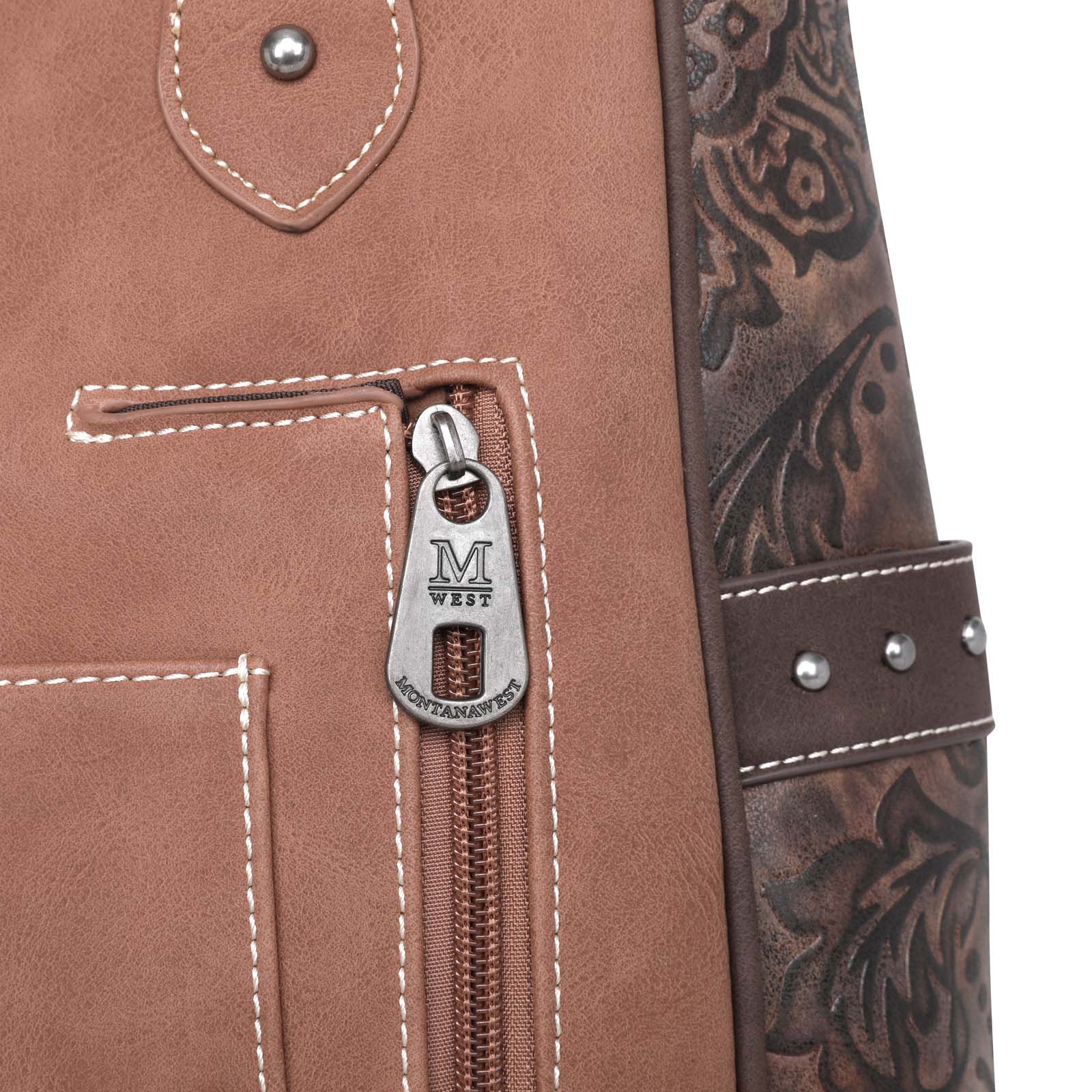 Montana West Embossed Collection Concealed Carry Western Tote - Cowgirl Wear