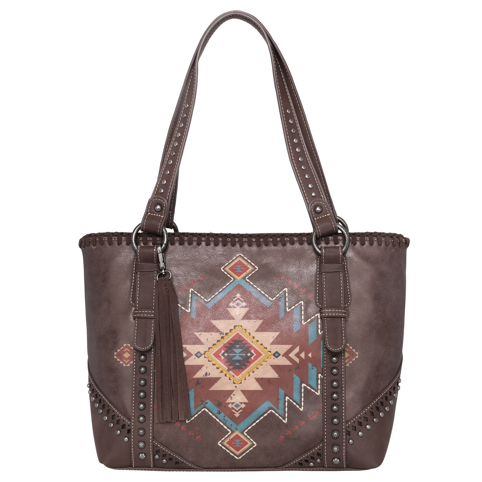 Montana West Aztec Collection Concealed Carry Tote - Cowgirl Wear
