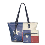 Montana West Texas Flag Design Tote Bag