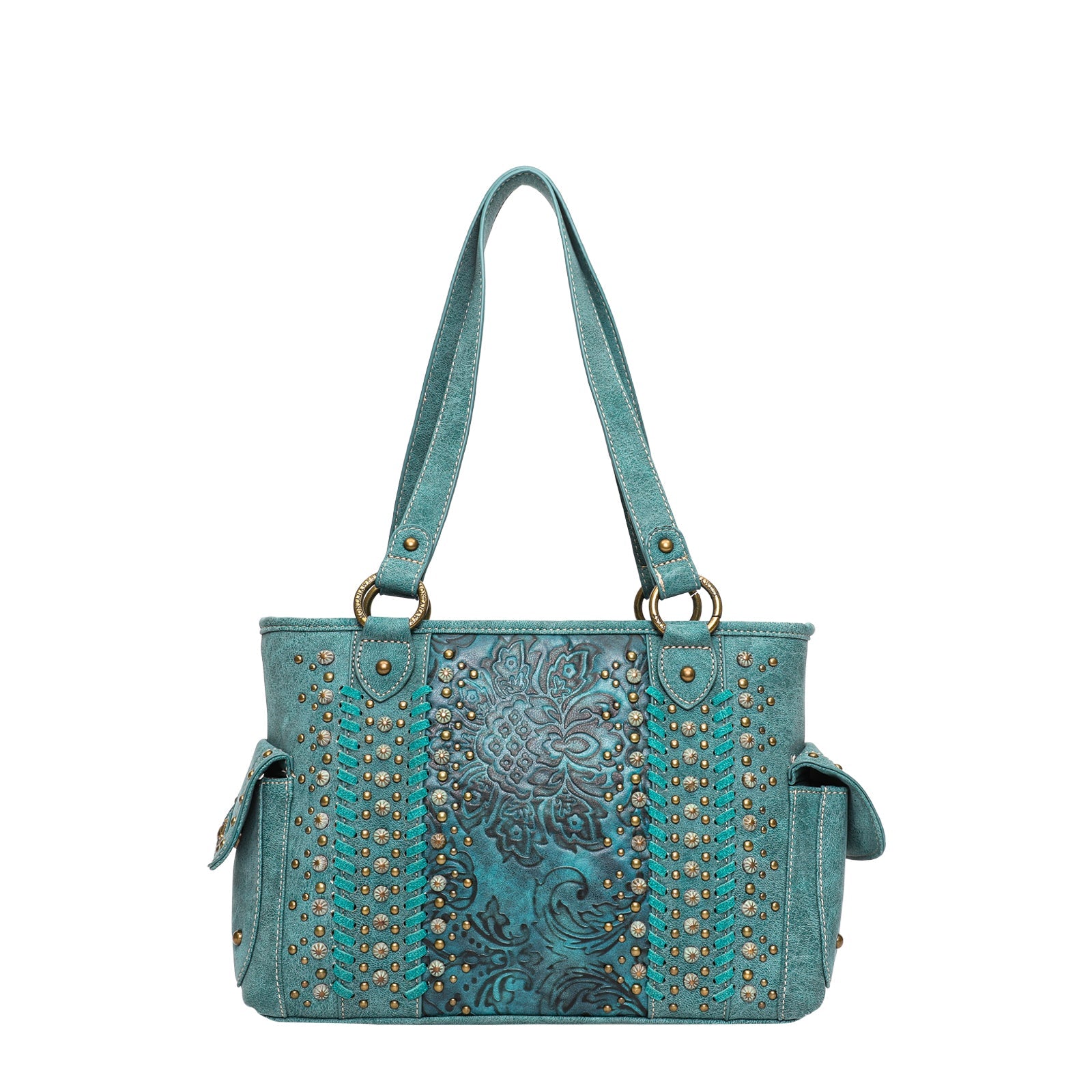 Montana West Embossed Collection Concealed Carry Satchel - Cowgirl Wear