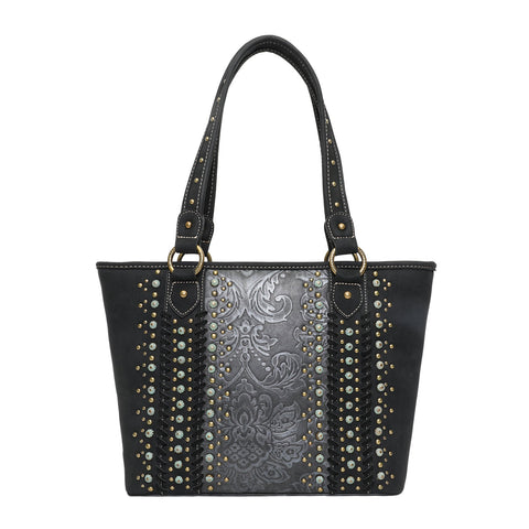 Montana West Embossed Collection Concealed Carry Tote - Cowgirl Wear