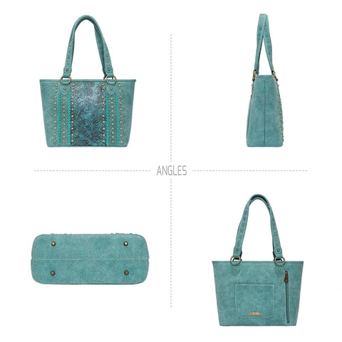 Montana West Embossed Collection Concealed Carry Tote - Cowgirl Wear