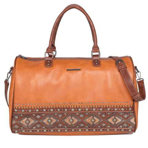 Montana West Aztec Tooled Collection Weekender Bag - Cowgirl Wear