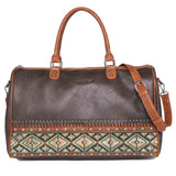 Montana West Aztec Tooled Collection Weekender Bag