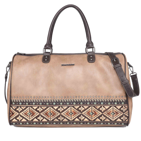Montana West Aztec Tooled Collection Weekender Bag - Cowgirl Wear