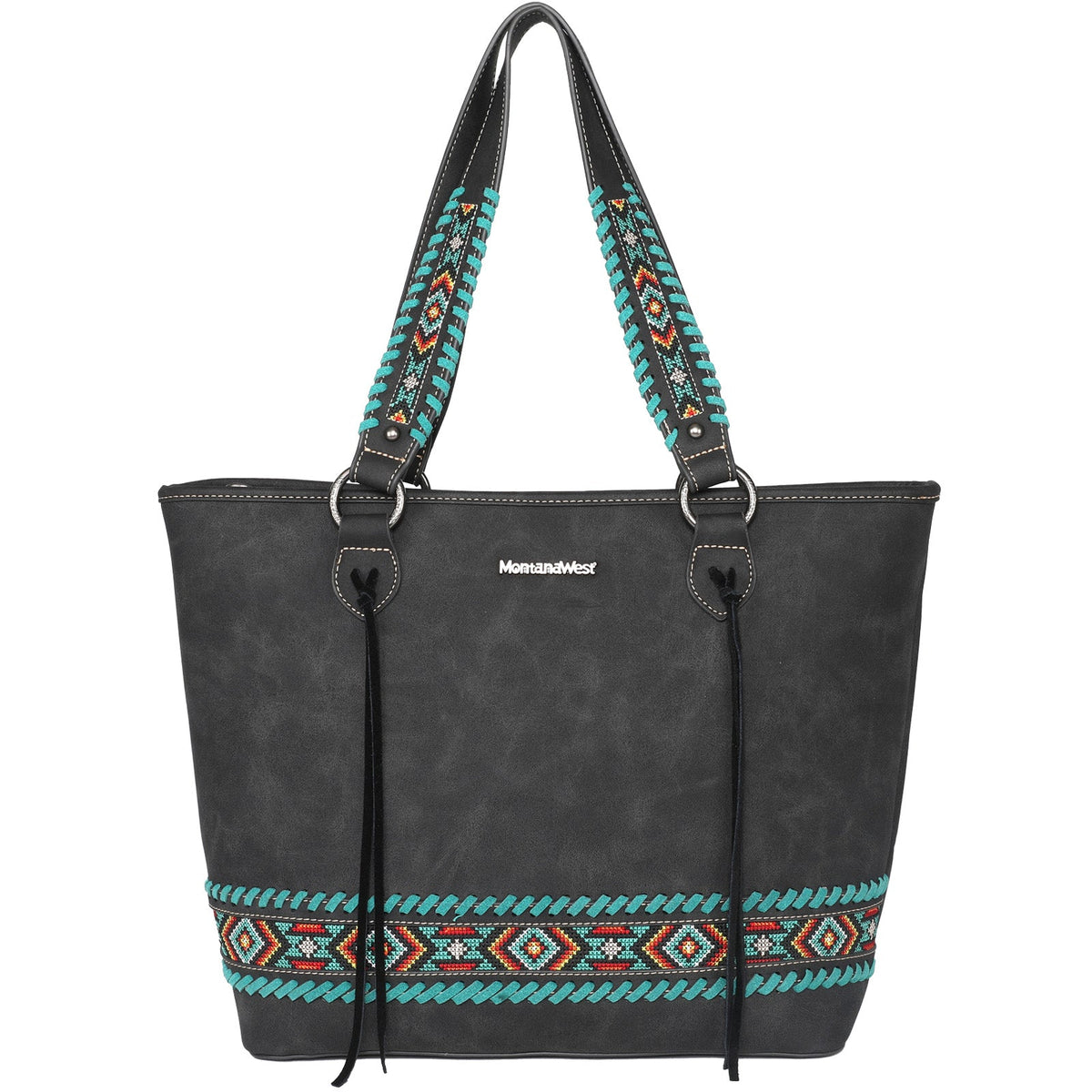 Montana West Embroidered Aztec Collection Concealed Carry Tote - Cowgirl Wear