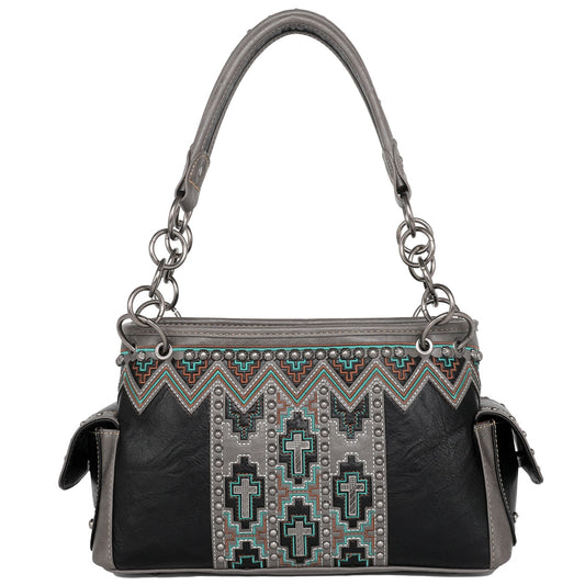 Montana West Concho Collection Concealed Carry Satchel - Cowgirl Wear