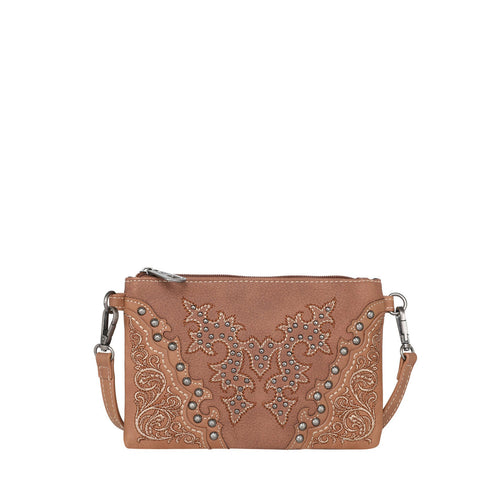Montana West Boot Scroll Embroidered Collection Clutch/Crossbody - Cowgirl Wear