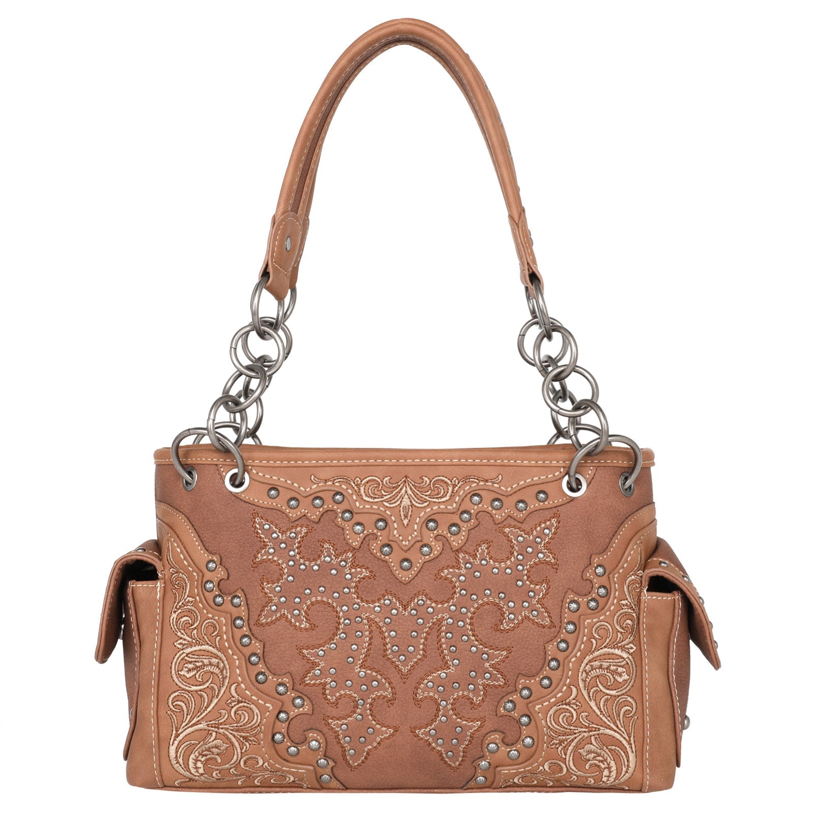 Montana West Boot Scroll Embroidered Collection Concealed Carry Satchel - Cowgirl Wear