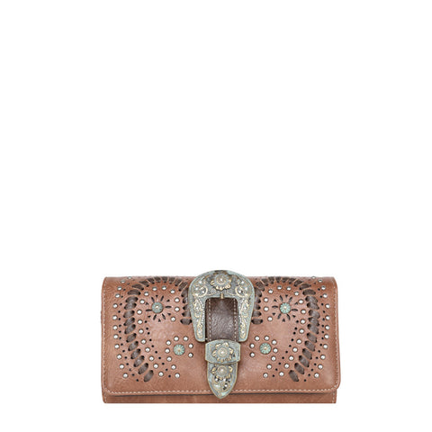 Montana West Buckle Collection Wallet - Cowgirl Wear