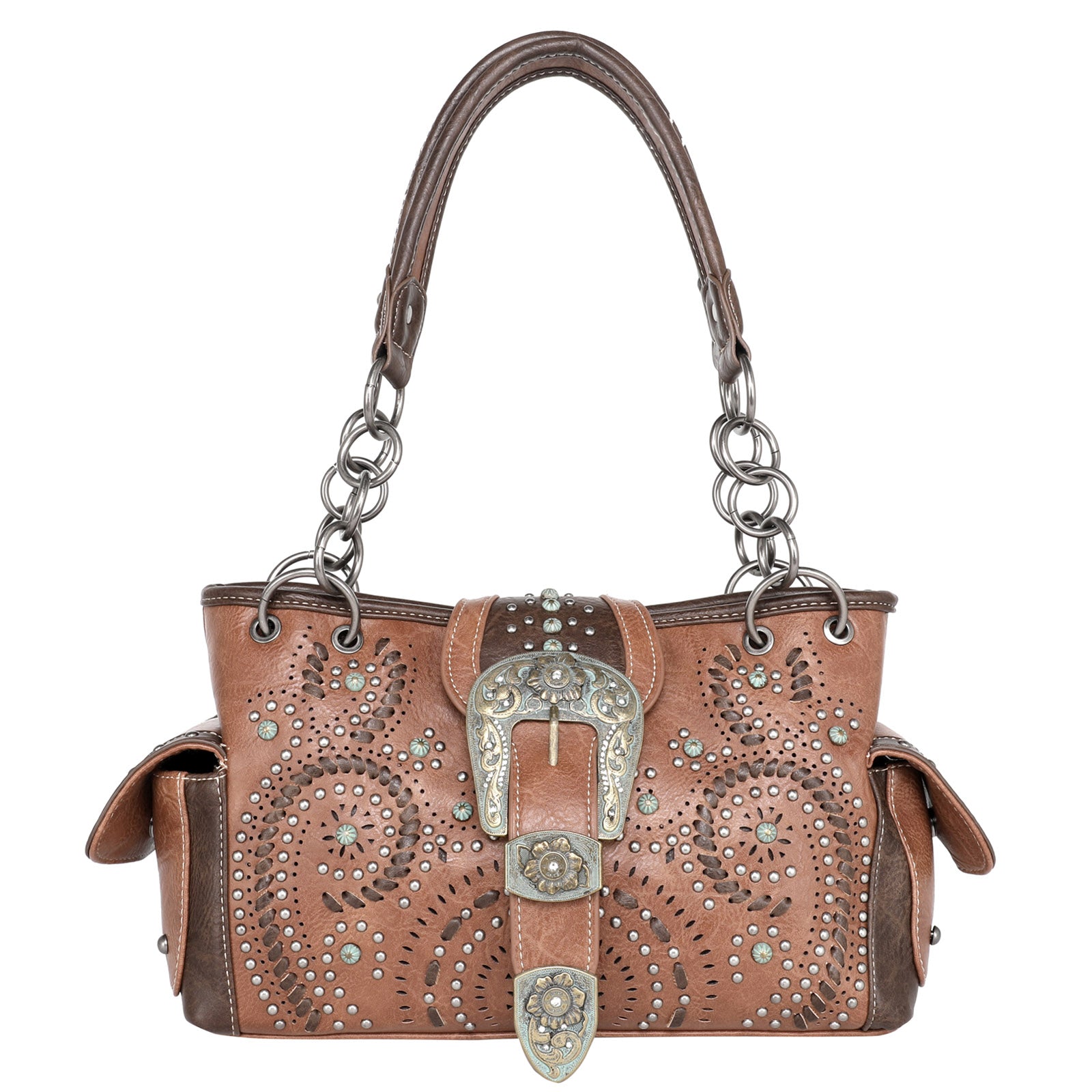 Montana West Buckle Collection Concealed Carry Satchel - Cowgirl Wear