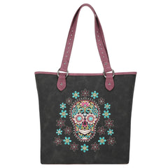 Montana West Sugar Skull Collection Concealed Carry Tote - Cowgirl Wear