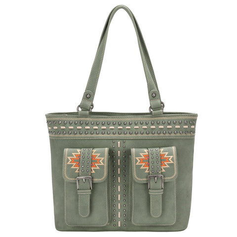 Montana West Aztec Collection Concealed Carry Tote - Cowgirl Wear