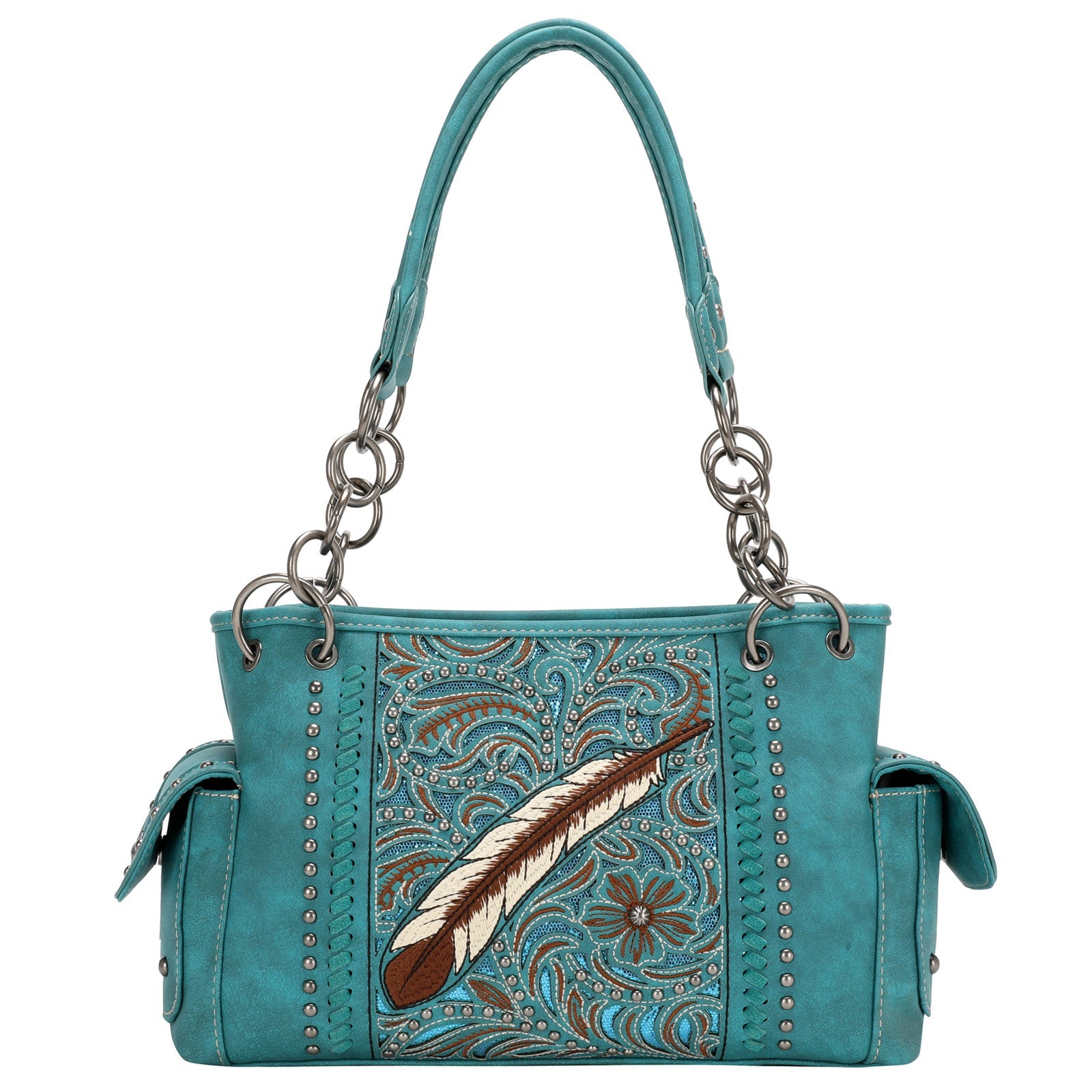 Montana West Embroidered Collection Concealed Carry Satchel - Cowgirl Wear