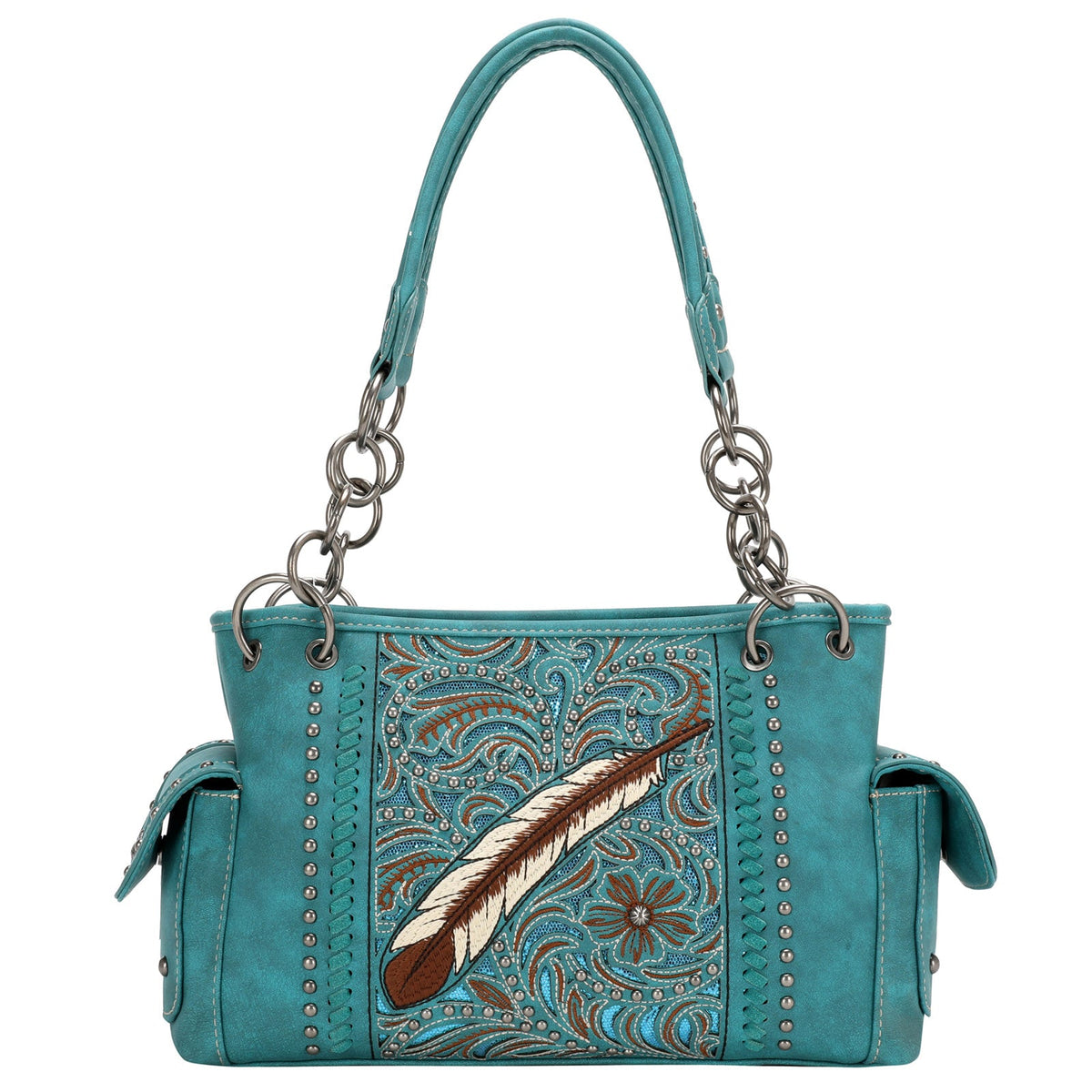 Montana West Embroidered Collection Concealed Carry Satchel - Cowgirl Wear