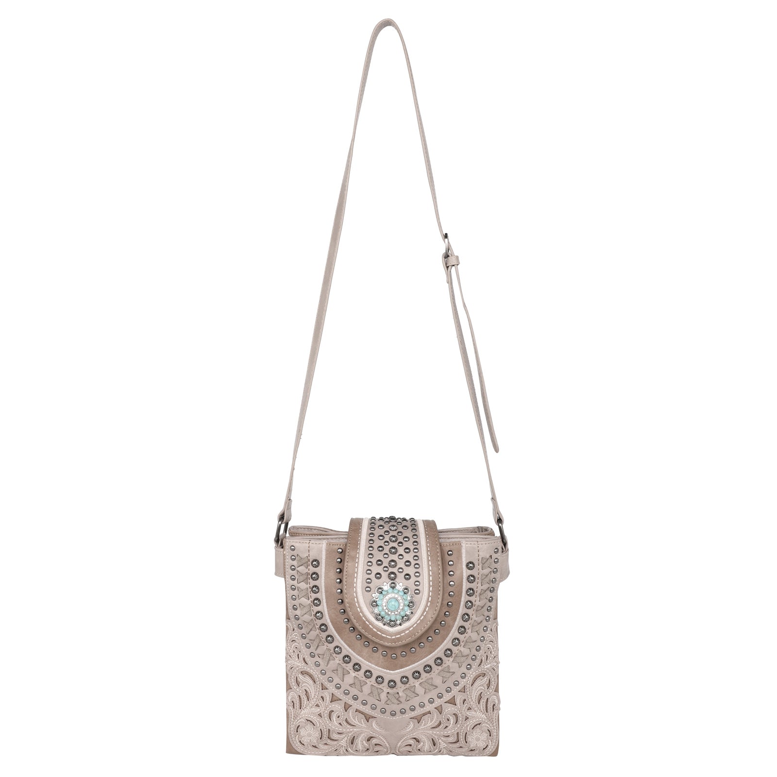 Montana West Concho Collection Concealed Carry Crossbody - Cowgirl Wear