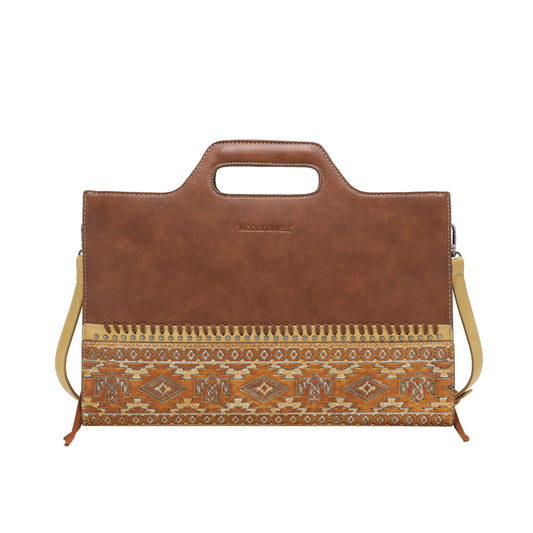 Montana West Aztec Tooled Collection Laptop Case - Cowgirl Wear