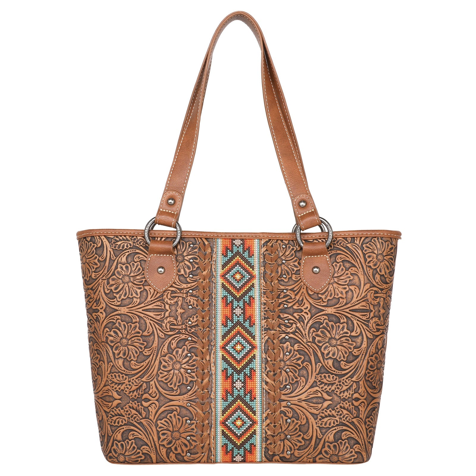 Montana West Tooled Collection Concealed Carry Tote - Cowgirl Wear