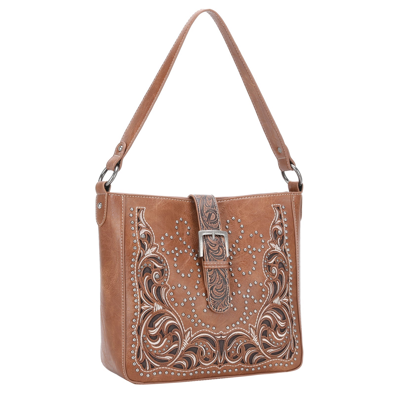 Montana West Cut-Out/Buckle Collection Concealed Carry Hobo - Cowgirl Wear