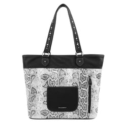 Montana West Snake Print Concealed Carry Wide Tote - Cowgirl Wear