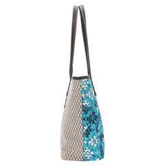 Montana West Turquoise Aztec Print Canvas Tote Bag - Cowgirl Wear
