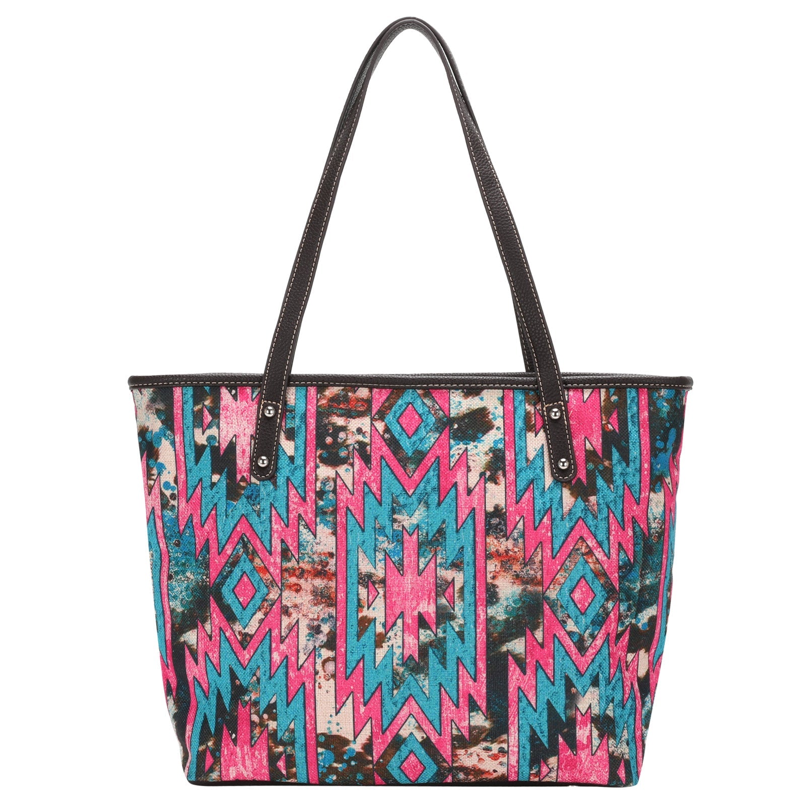 Montana West Camouflage Aztec Print Canvas Tote Bag - Cowgirl Wear