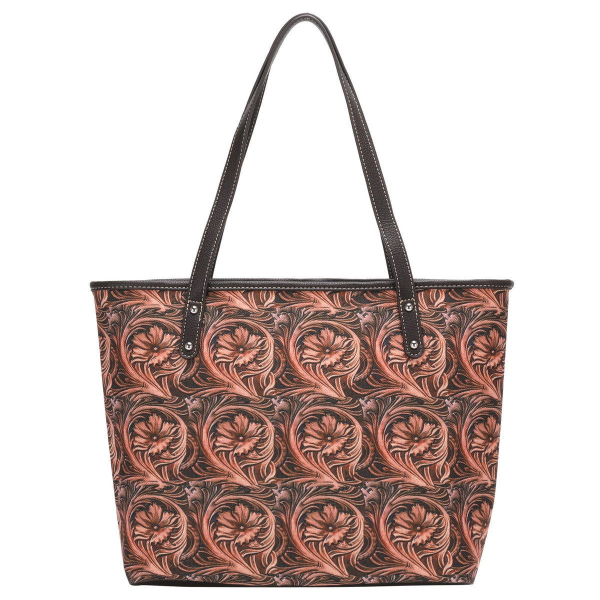 Montana West Vintage Floral Print Canvas Tote Bag - Cowgirl Wear
