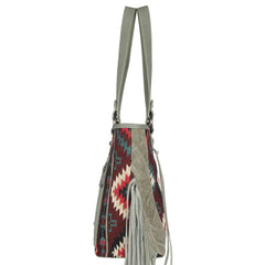 Montana West Aztec Tapestry Fringe Concealed Carry Tote - Cowgirl Wear
