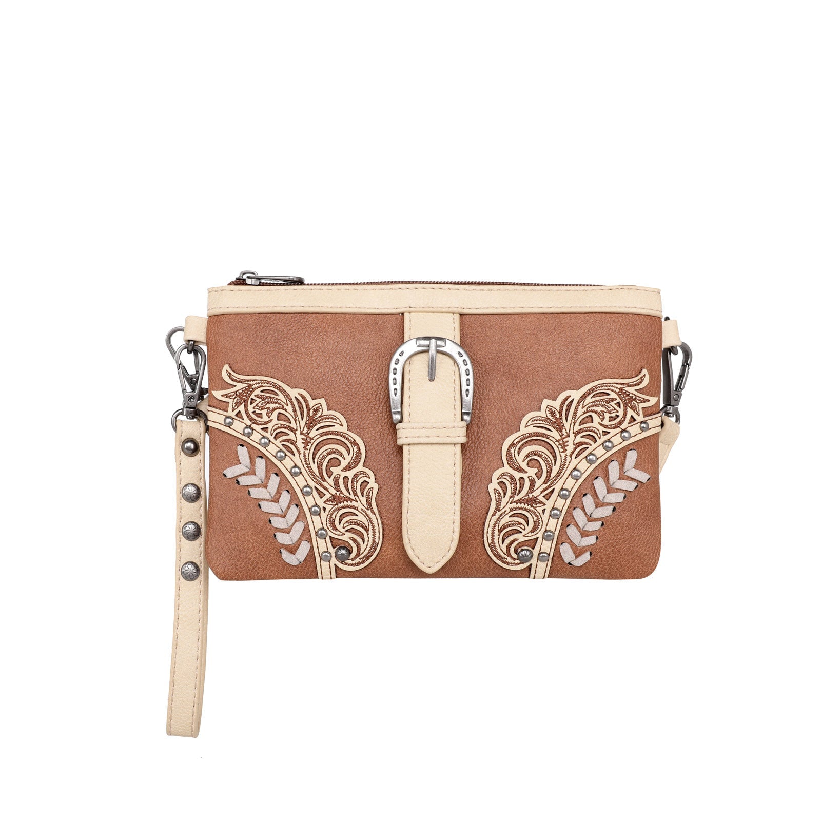 Montana West Cut-Out /Buckle Collection Clutch/Crossbody - Cowgirl Wear