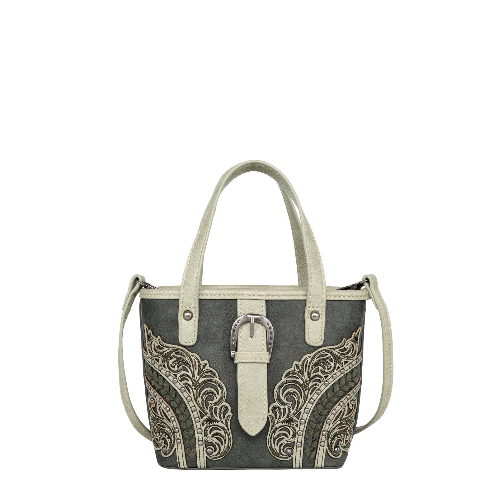 Montana West Cut-Out/Buckle Collection Small Tote/Crossbody - Cowgirl Wear