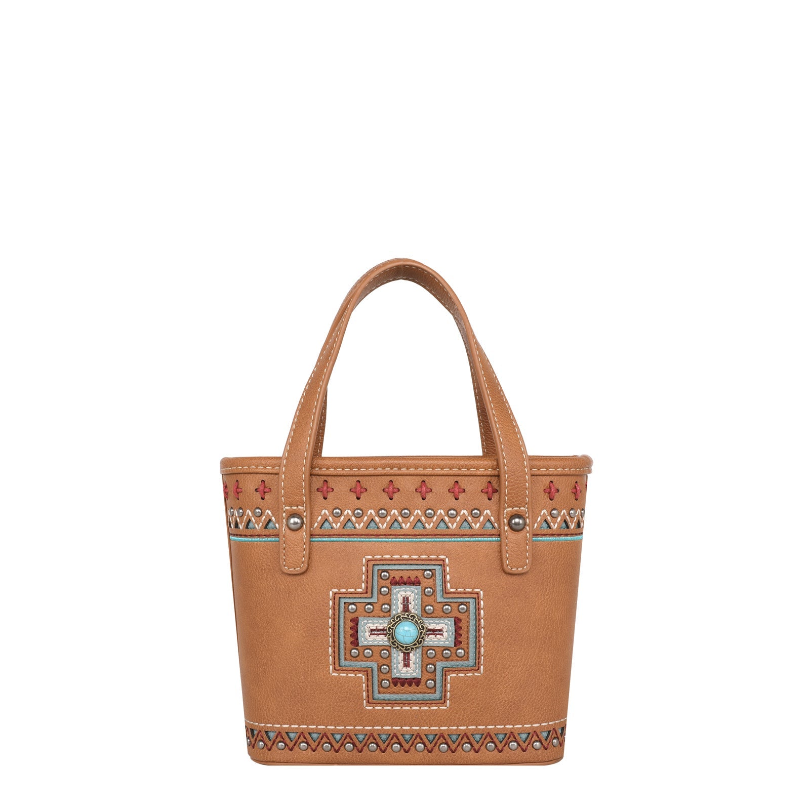 Montana West Concho Collection Small Tote/Crossbody - Cowgirl Wear