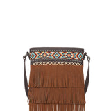 Montana West Aztec Tiered Fringe Collection Concealed Carry Crossbody