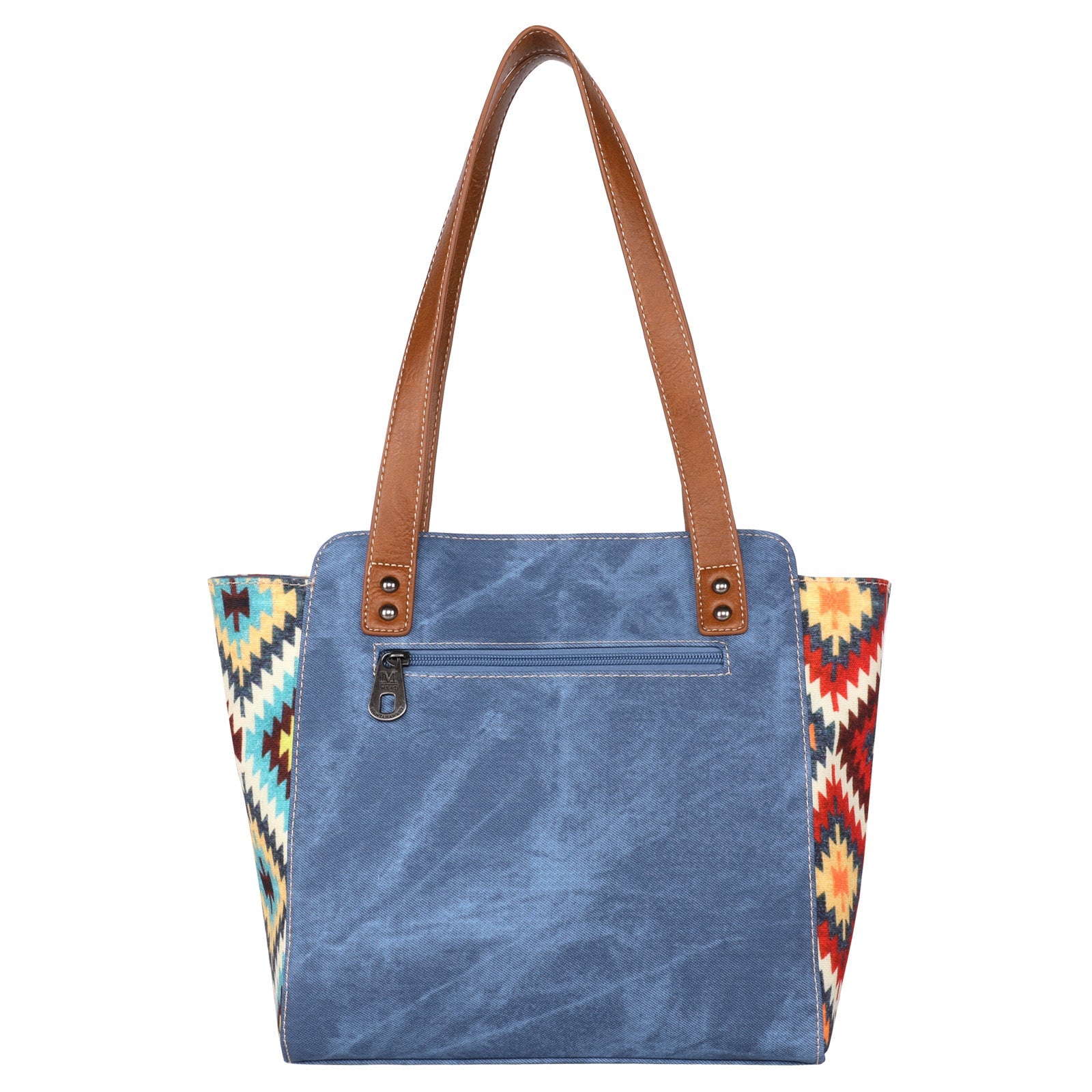 Montana West Aztec Jean Denim Collection Tote - Cowgirl Wear