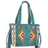 Montana West Aztec Tapestry Tooled Collection Concealed Carry Tote - Cowgirl Wear