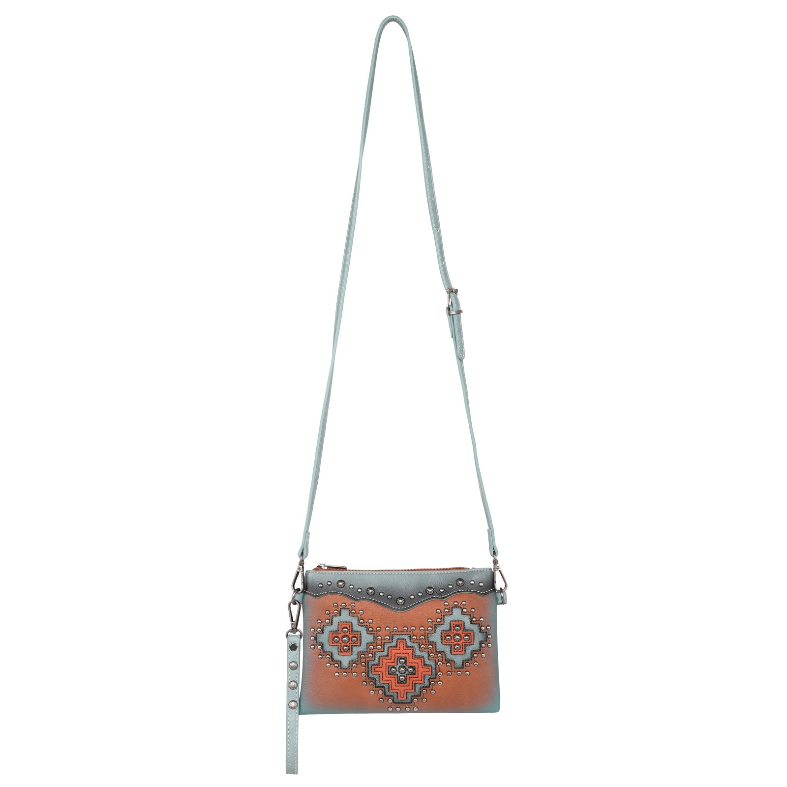 Montana West Cut-out Aztec Collection Crossbody/Wristlet - Cowgirl Wear