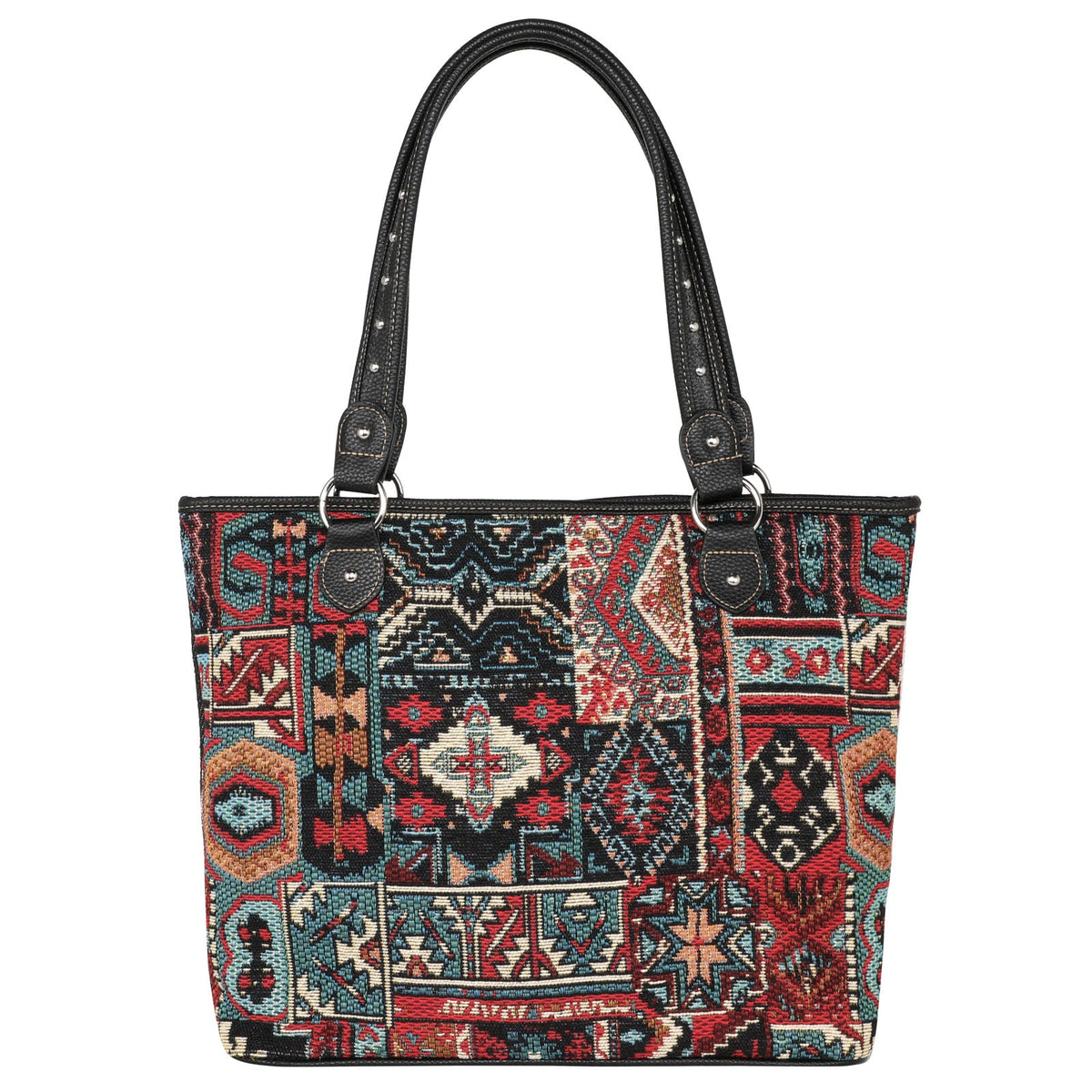 Montana West Western Pattern Print Canvas Tote Bag - Cowgirl Wear