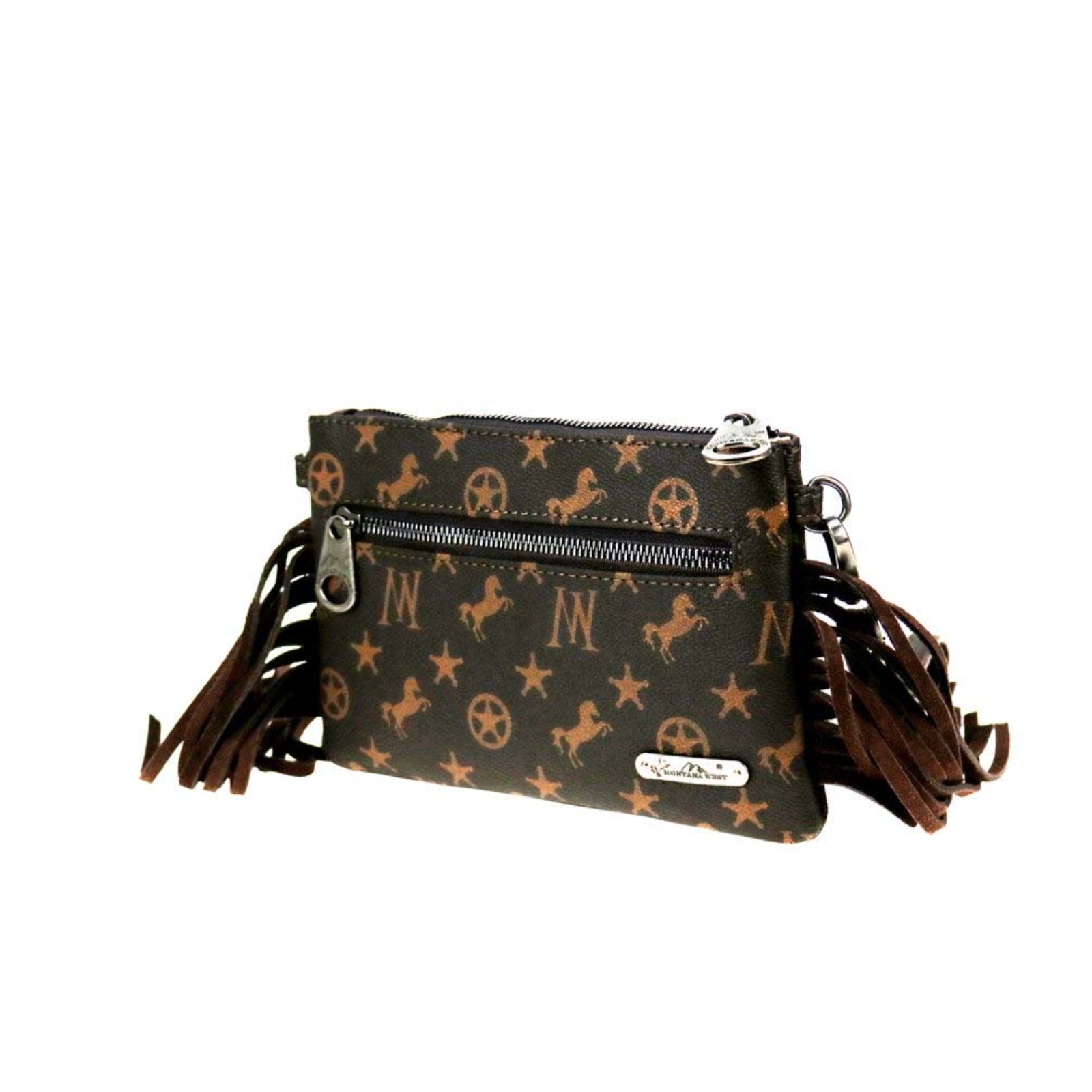 Cypress Signature Monogram Fringe Clutch - Cowgirl Wear