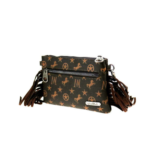 Cypress Signature Monogram Fringe Clutch - Cowgirl Wear