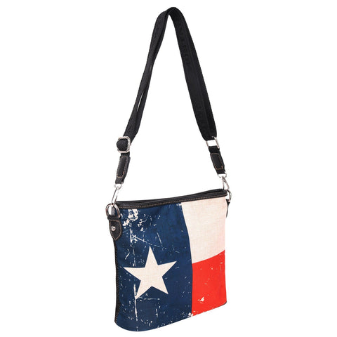 Texas Flag Canvas Crossbody Bag - Cowgirl Wear