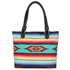 Montana West Aztec Collection Canvas Tote Bag - Cowgirl Wear