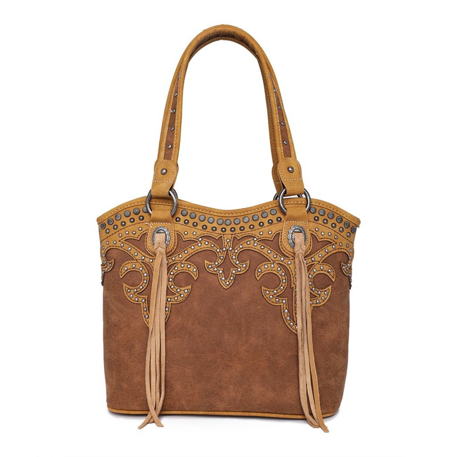 Montana West Concho Collection Concealed Carry Western Tote - Cowgirl Wear