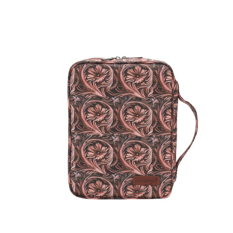 Montana West Floral Print Canvas Bible Cover - Brown - Cowgirl Wear