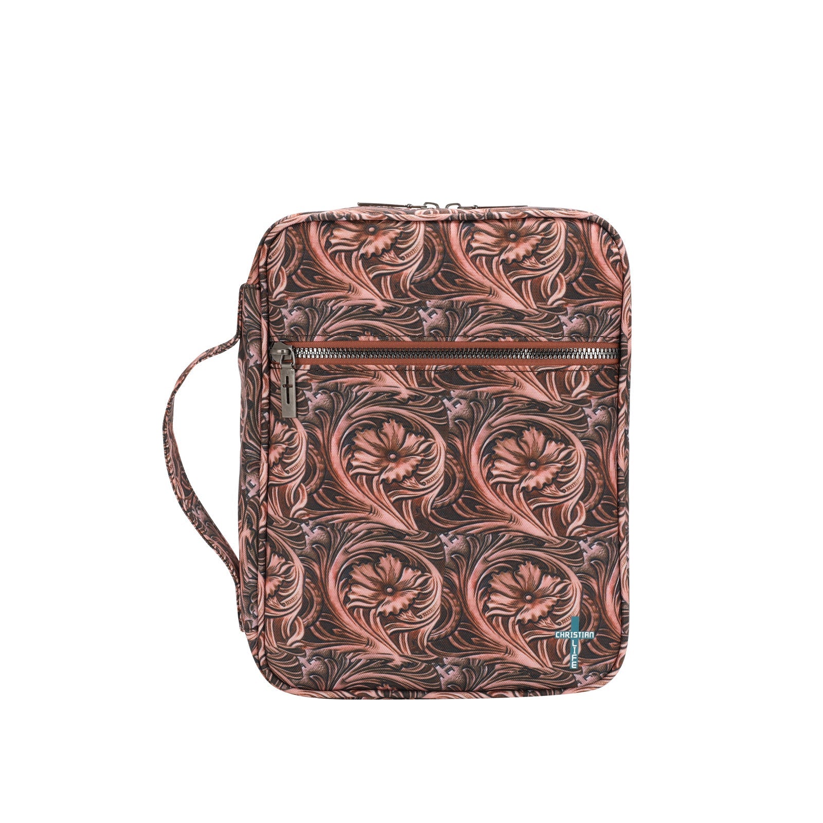 Montana West Floral Print Canvas Bible Cover - Brown - Cowgirl Wear