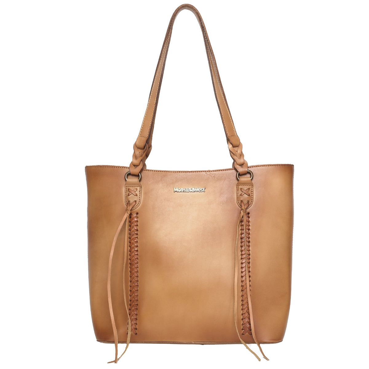 Montana West Hand Painted Genuine Leather Collection Concealed Carry Tote - Cowgirl Wear