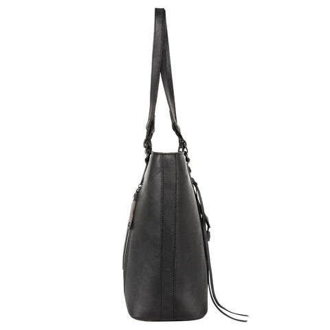 Montana West Genuine Leather Collection Concealed Carry Tote - Cowgirl Wear